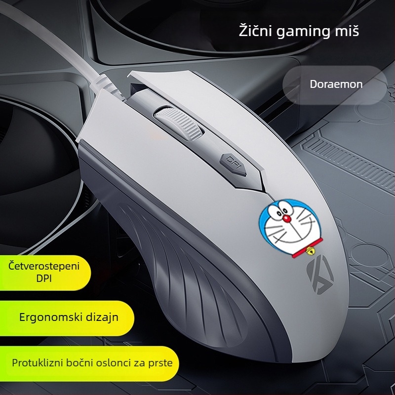 Žični USB optička miša, 4 tipke, za notebook i stolno računalo