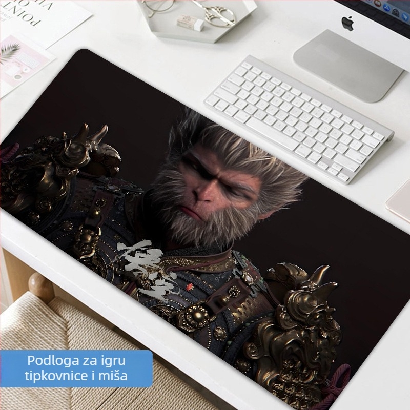 Velika podloga za miš s tekstilnom površinom, motivom Wukong i tiskanim logom, model YKY-6566