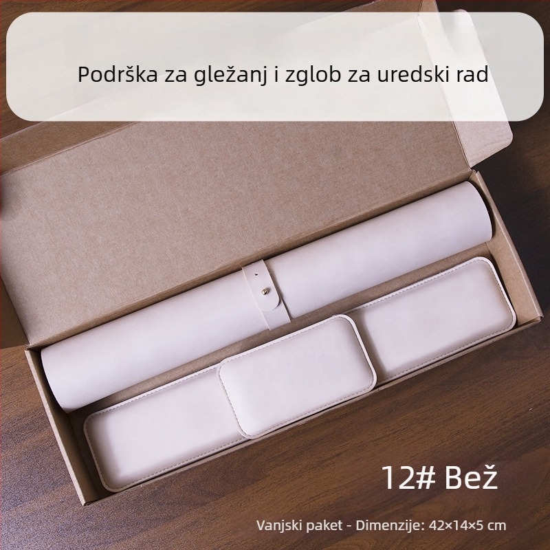 Trostruki set podložnica za miš s podrškom za zglob i podrškom za tipkovnicu – jednostrana, Cortex materijal, oblik stolne podloge