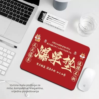 Mala kreativna podloga za miš za ured, unisex, podloga za laptop, prijenosna, debela s šivan rubom