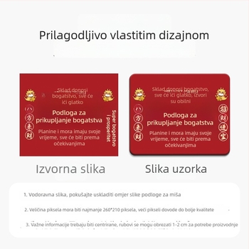 Mala kreativna podloga za miš za ured, unisex, podloga za laptop, prijenosna, debela s šivan rubom