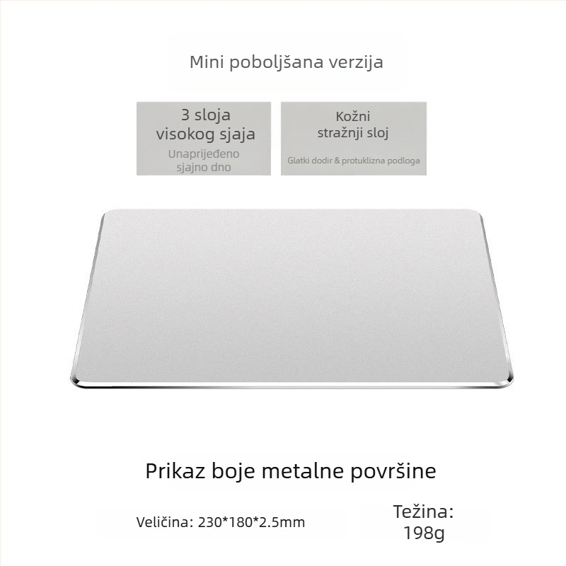 Podloga za miš od smole, dvostrana kožna površina, otporna na znoj, gaming, model Sd21a, prijenosna radna podloga