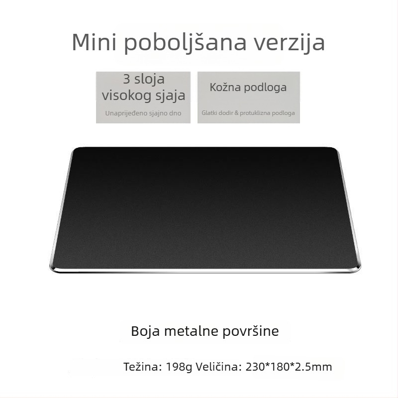 Podloga za miš od smole, dvostrana kožna površina, otporna na znoj, gaming, model Sd21a, prijenosna radna podloga
