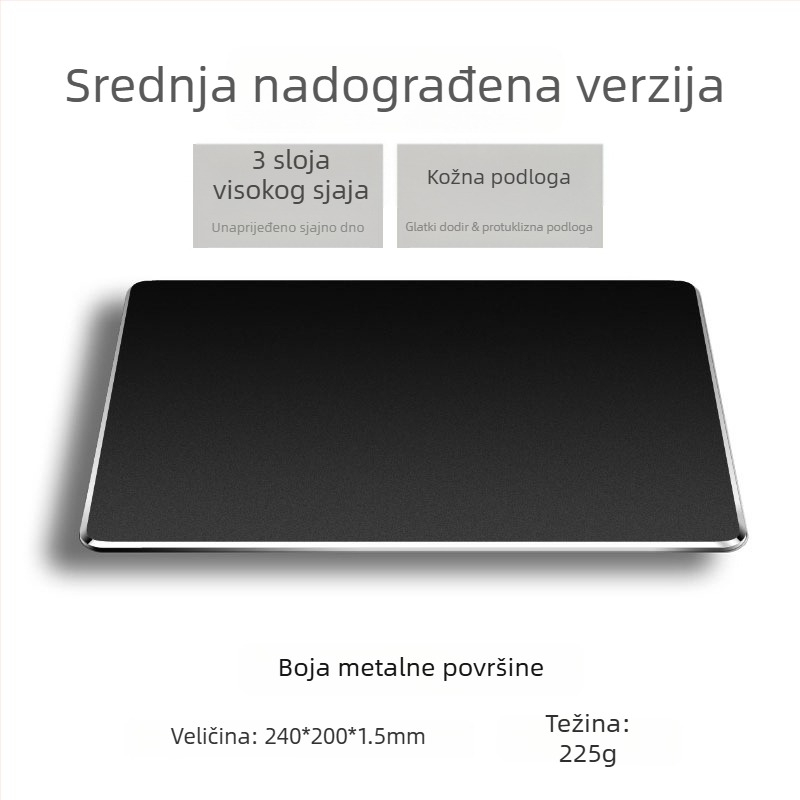 Podloga za miš od smole, dvostrana kožna površina, otporna na znoj, gaming, model Sd21a, prijenosna radna podloga
