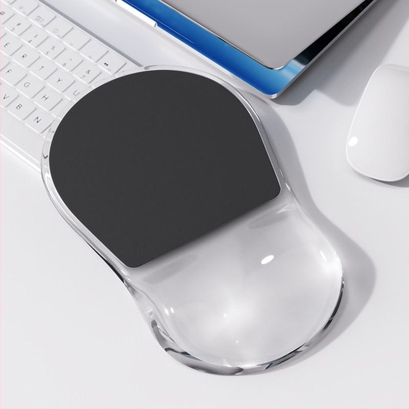 Silicijska podložnica za miš za zglob – ergonomska, mala podloga s trakom za zglob (Model L9; jednostrana; Tip: mala podloga; Materijal: silikon; OEM/prilagodba)