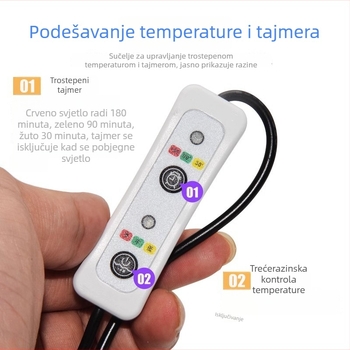 USB grijaći list — podloga za miš, grijač ruku i nogu, električno grijanje, 5V, čisti pamuk