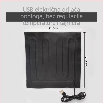 USB grijaći list — podloga za miš, grijač ruku i nogu, električno grijanje, 5V, čisti pamuk