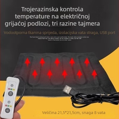USB grijaći list — podloga za miš, grijač ruku i nogu, električno grijanje, 5V, čisti pamuk