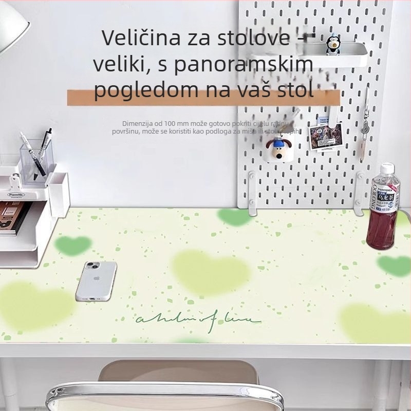Velika podloga za miš s stilom uljne slike i razmazanim gradijentom, prirodni kaučuk, zaštita očiju, bez logotipa