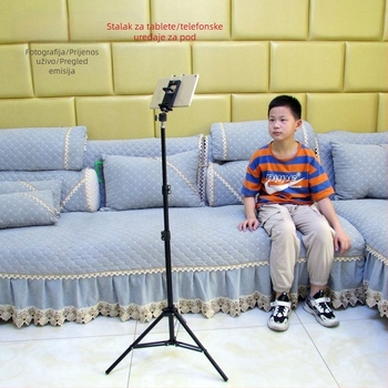 Stalak za mobitel i tablet – metalna konstrukcija, pogodan za korištenje u krevetu, za livestream, fotografiranje i snimanje videa