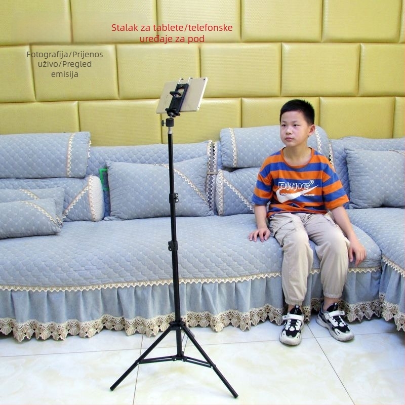 Stalak za mobitel i tablet – metalna konstrukcija, pogodan za korištenje u krevetu, za livestream, fotografiranje i snimanje videa