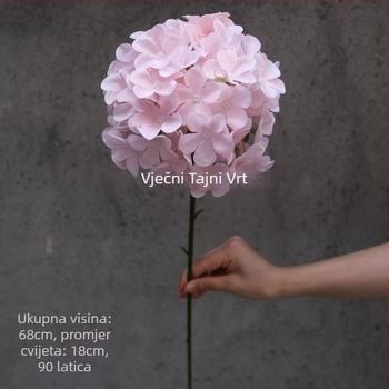 Umjetni hydrangea cvjetovi od svile, set od 90 komada za ukrašavanje zida na vjenčanju (Secret Garden)