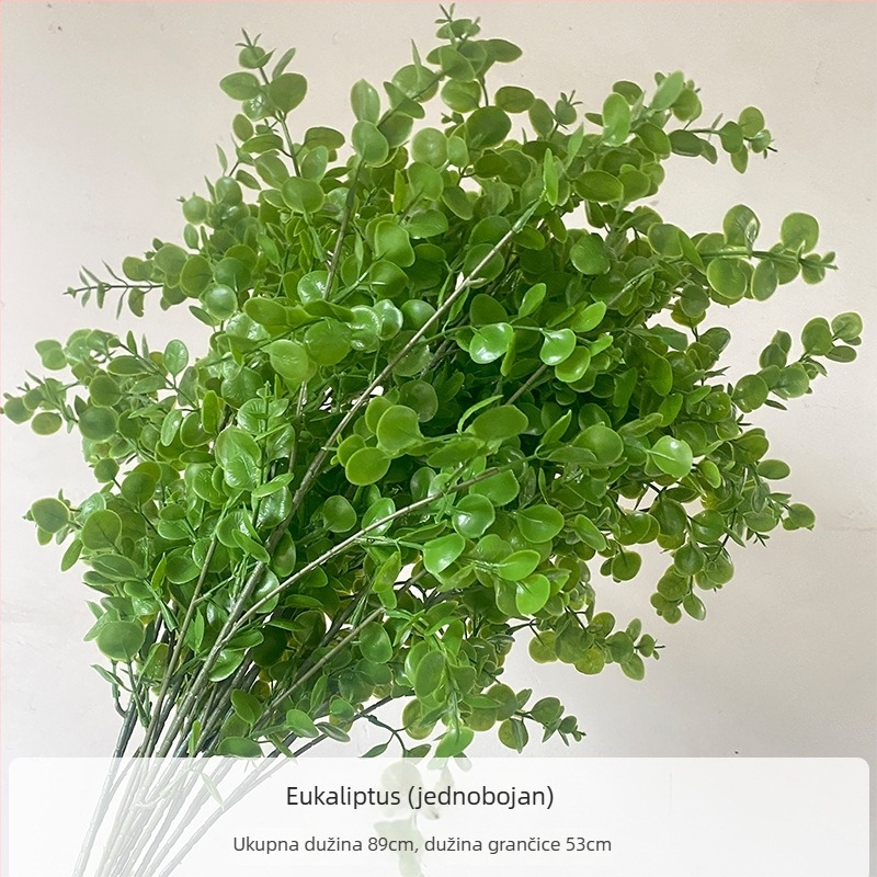Xin yuda Umjetna eukaliptus lišće i Dragon Whisker Grass cvjetna dekoracija, Plastika, Injekcijsko oblikovanje, Sorte 3283093, Za vjenčanja, vanjsku dekoraciju i rekvizite za fotografiju