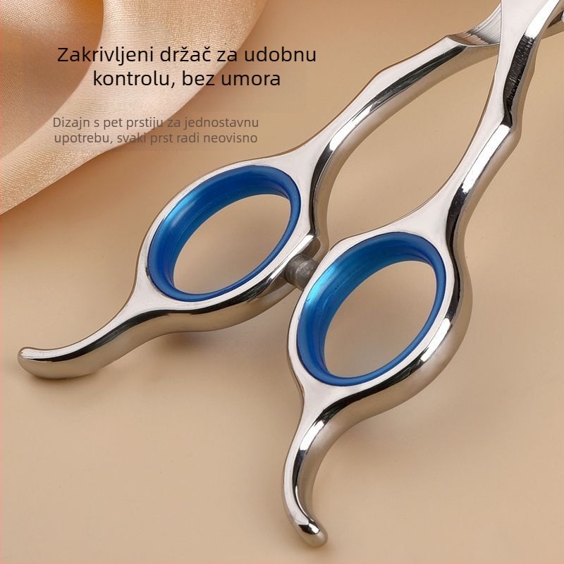 Set škare za njegu ljubimaca za pse – profesionalno šišanje, škare s zakrivljenim zubima za pahuljastu dlaku, materijal: svila cvijeta, 234 komada u kutiji