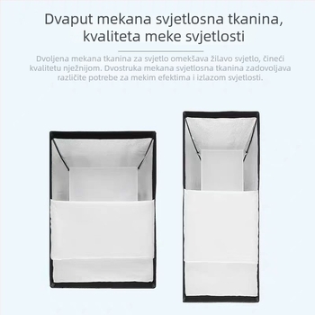 Profesionalno fotografsko svjetlo s Baorongkou glavom, dvostruka temperatura boje, nema promjene jačine svjetla