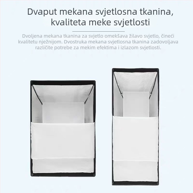 Profesionalno fotografsko svjetlo s Baorongkou glavom, dvostruka temperatura boje, nema promjene jačine svjetla