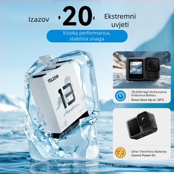 TELESIN GP13 Baterija visokih performansi za GoPro 13, prva generacija