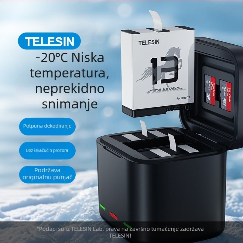 TELESIN GP13 Baterija visokih performansi za GoPro 13, prva generacija