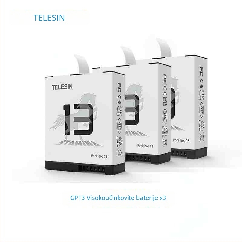 TELESIN GP13 Baterija visokih performansi za GoPro 13, prva generacija