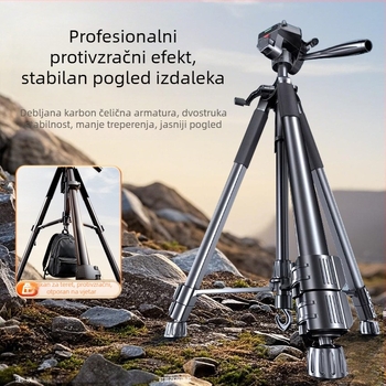 Stativ za kameru od čelične karbona — za DSLR i bezzrcalne kamere — prenosni trokutasti stalak