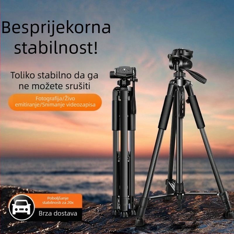 Stativ za kameru od čelične karbona — za DSLR i bezzrcalne kamere — prenosni trokutasti stalak