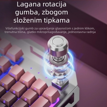 Set tipkovnice i miša s numeričkim blokom tipaka, USB kabel, ergonomski dizajn, duljina kabela 1,5 m, težina 844 g, za e-sport