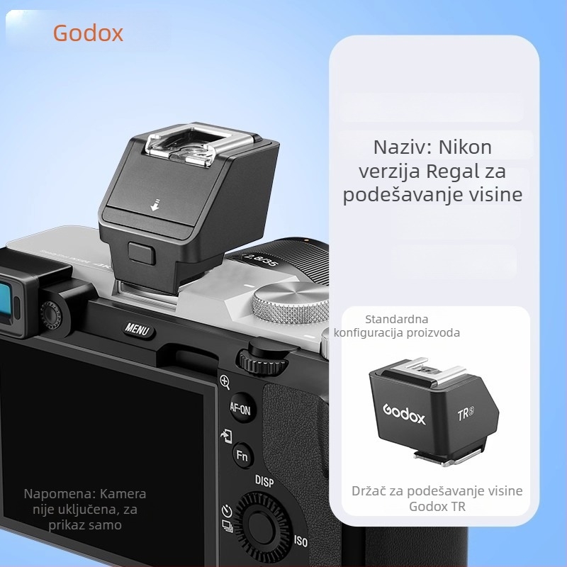 Godox TR/SF-R bežični okidač bljeska za kameru, s univerzalnom podlogom za hot shoe i nosačem IT30/2022