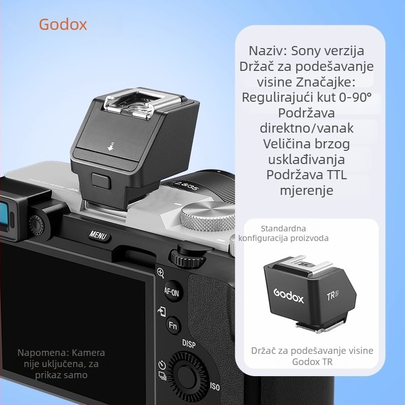 Godox TR/SF-R bežični okidač bljeska za kameru, s univerzalnom podlogom za hot shoe i nosačem IT30/2022