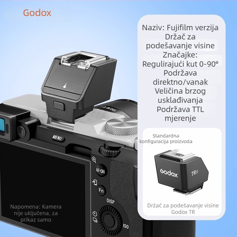 Godox TR/SF-R bežični okidač bljeska za kameru, s univerzalnom podlogom za hot shoe i nosačem IT30/2022