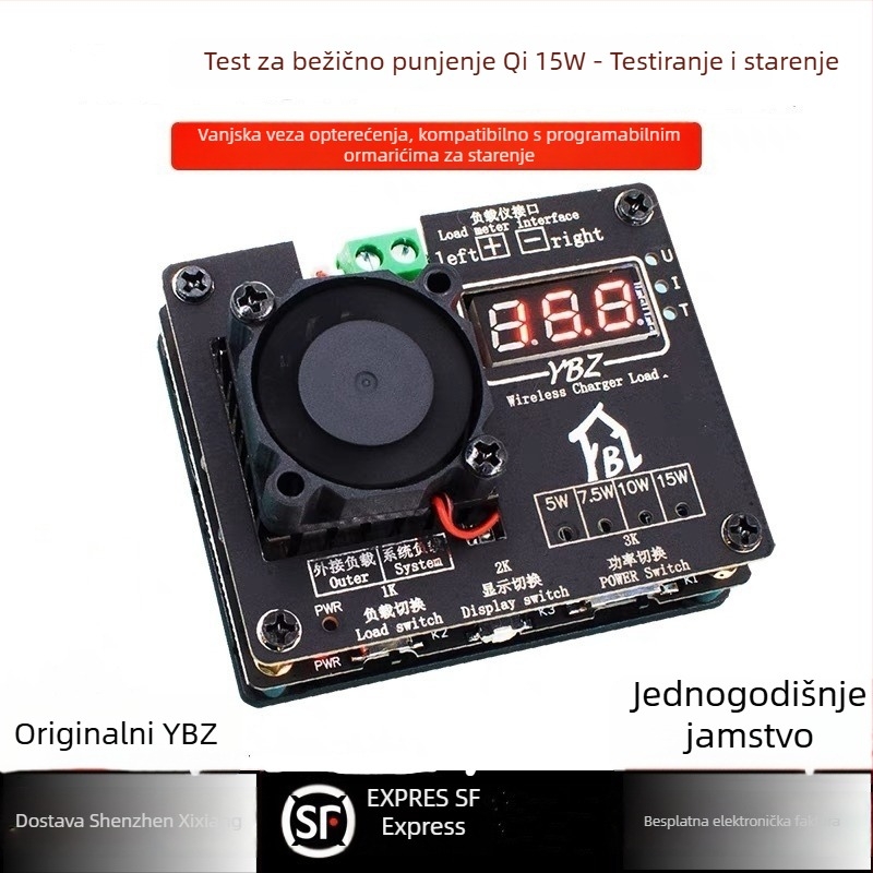 YBZ tester bežične punjenja – Qi2.2 autentikacija protokola, QC3.0 podrška, maksimalni izlaz 25W, digitalni prikaz, magnetsko punjenje