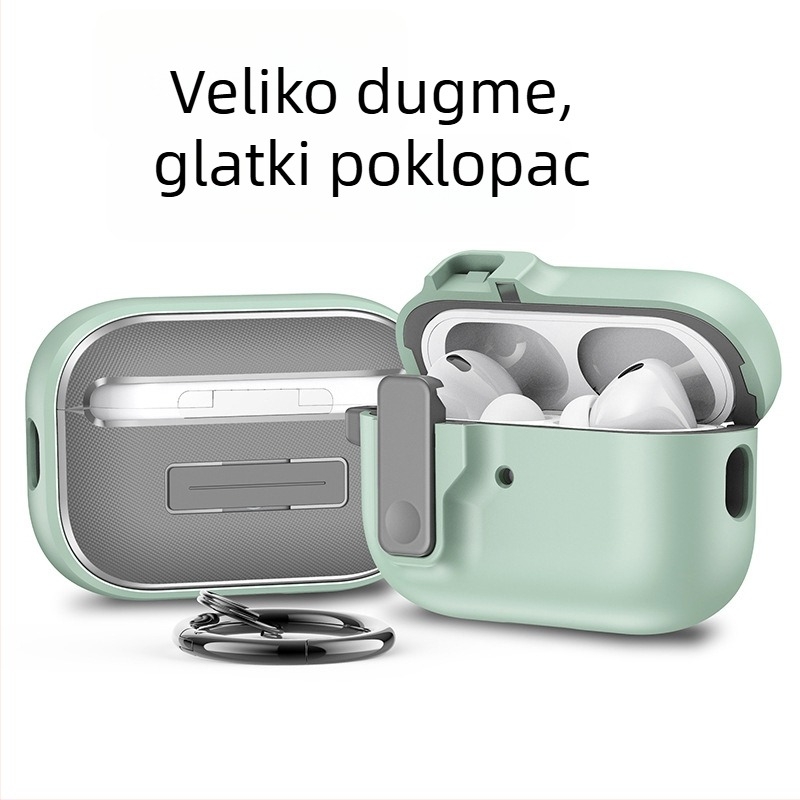 Kutija za zaštitu s pokretnim poklopcem za AirPods Pro 2. generaciju, Pro3 otpornost na padove, kompatibilna s AirPods 4. generacijom