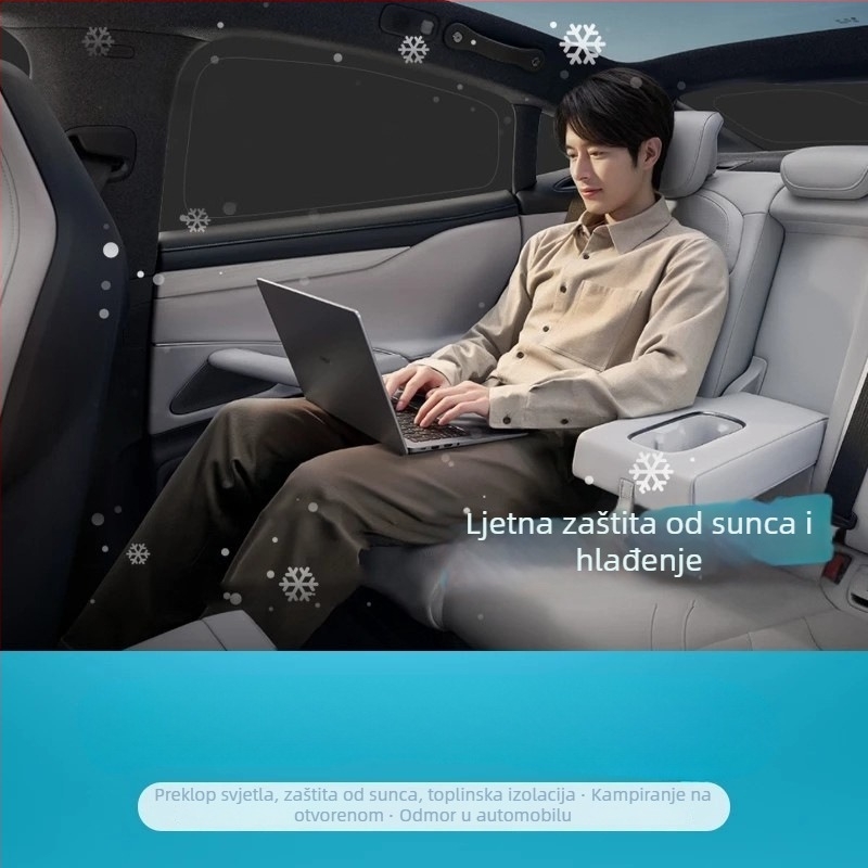 Automobilska sjenila za Xiaomi Su7Yu7 — Oxford tkanina, montaža usisnim čašicama, zaštita privatnosti, toplinska izolacija, mogućnost ispisa loga