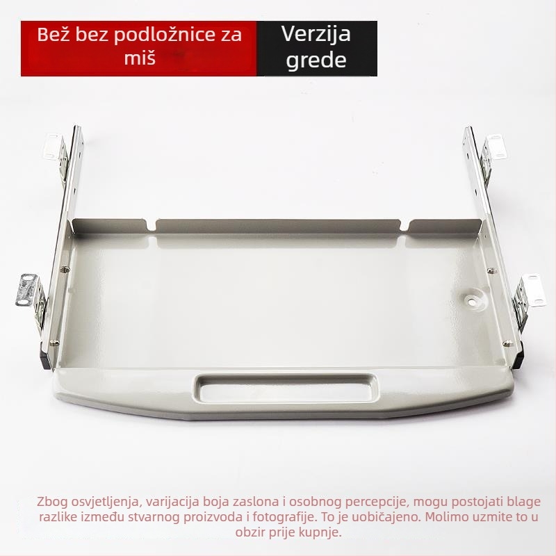 Podnostolna ploča za tipkovnicu ispod stola s izvučnim nosačem i vodilom za miš (Model SM/023; Stil: Moderan i minimalistički; Značka: Bez branda)
