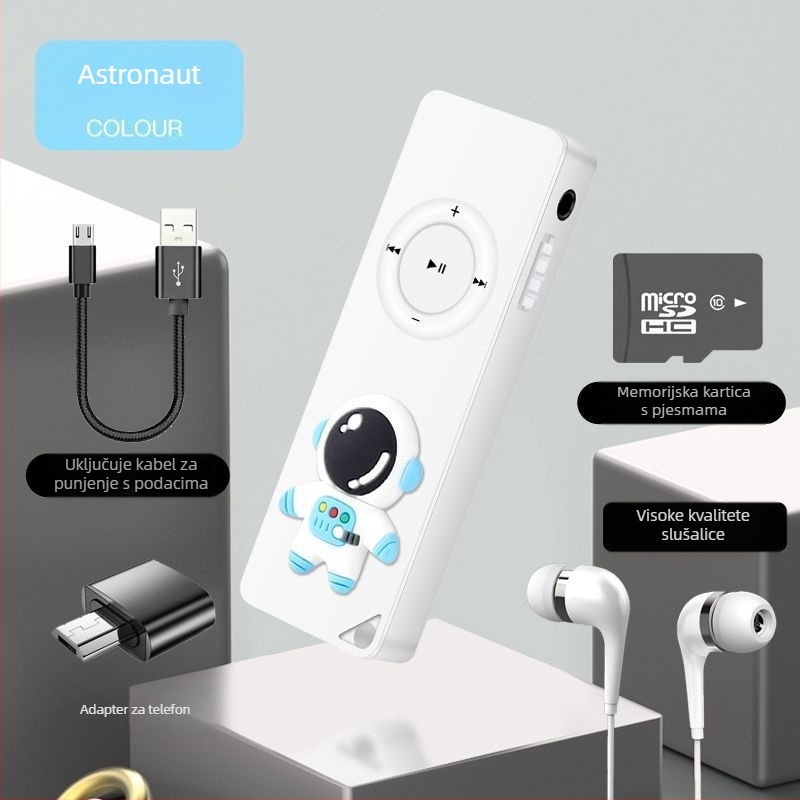 Mini MP3/MP4 glazbeni player – Prijenosni Walkman stil za studente