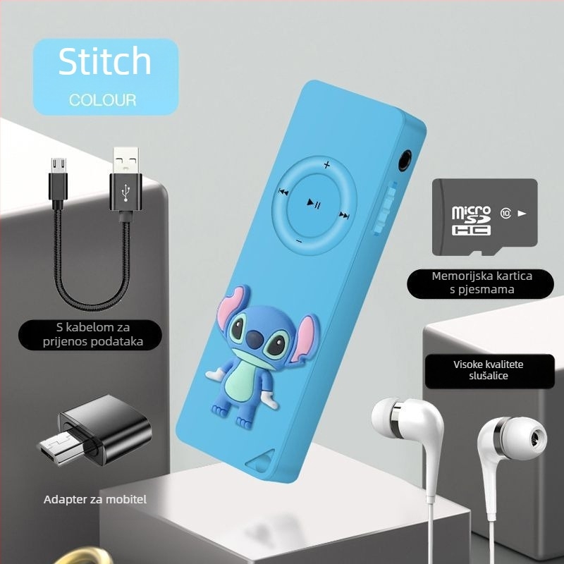 Mini MP3/MP4 glazbeni player – Prijenosni Walkman stil za studente