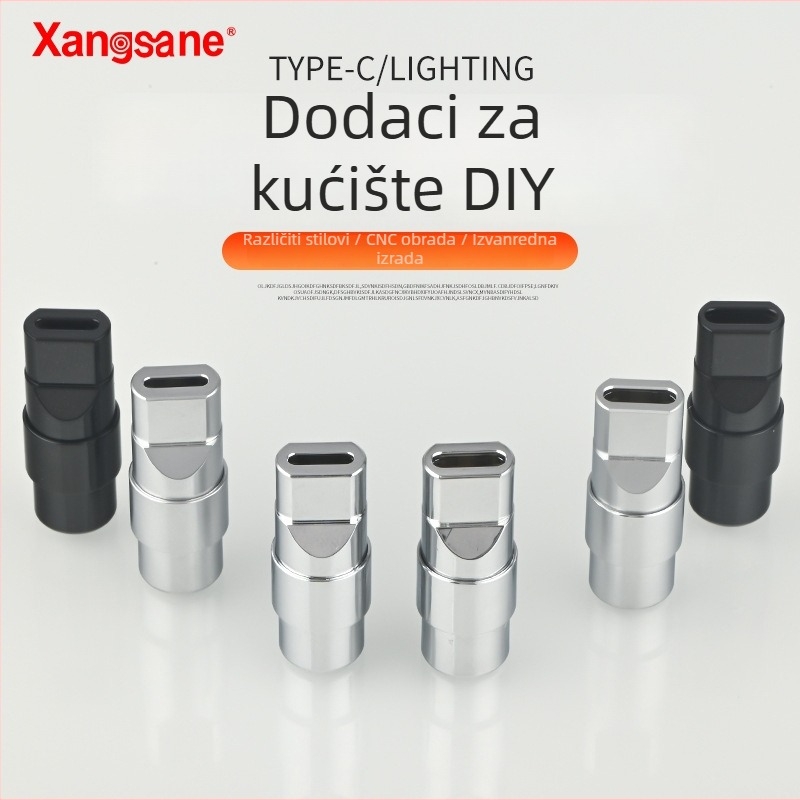 Xangsane XS-T1031 Višestruki podatkovno-punjački kabel USB/Lightning/Type-C PD, metalno kućište