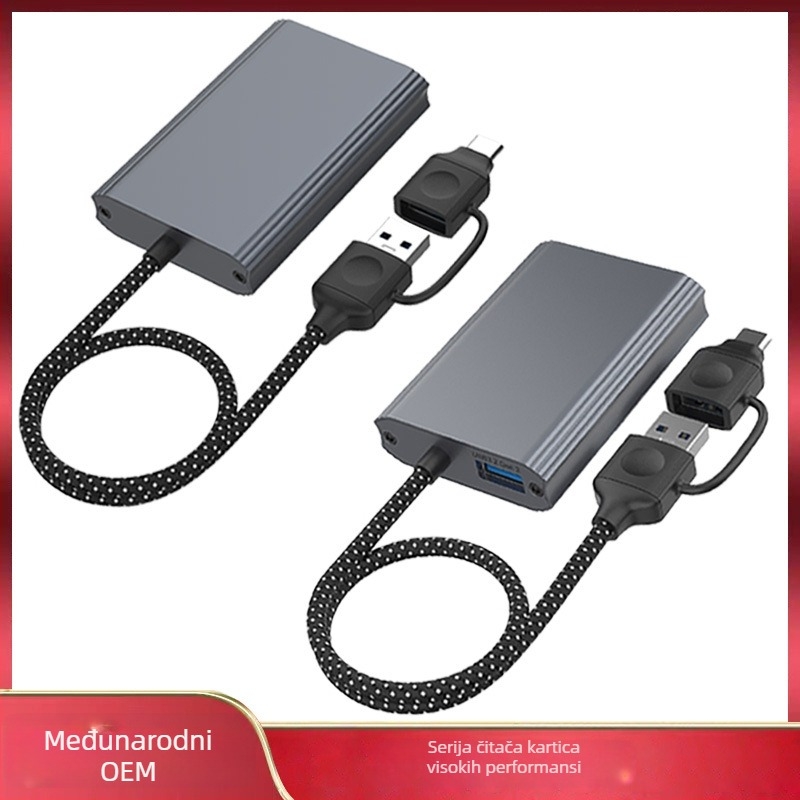 CFexpress Type-A čitač kartica USB 3.2, 10Gbps, Podržava CF/SD/TF/MicroSD, aluminijumsko kućište