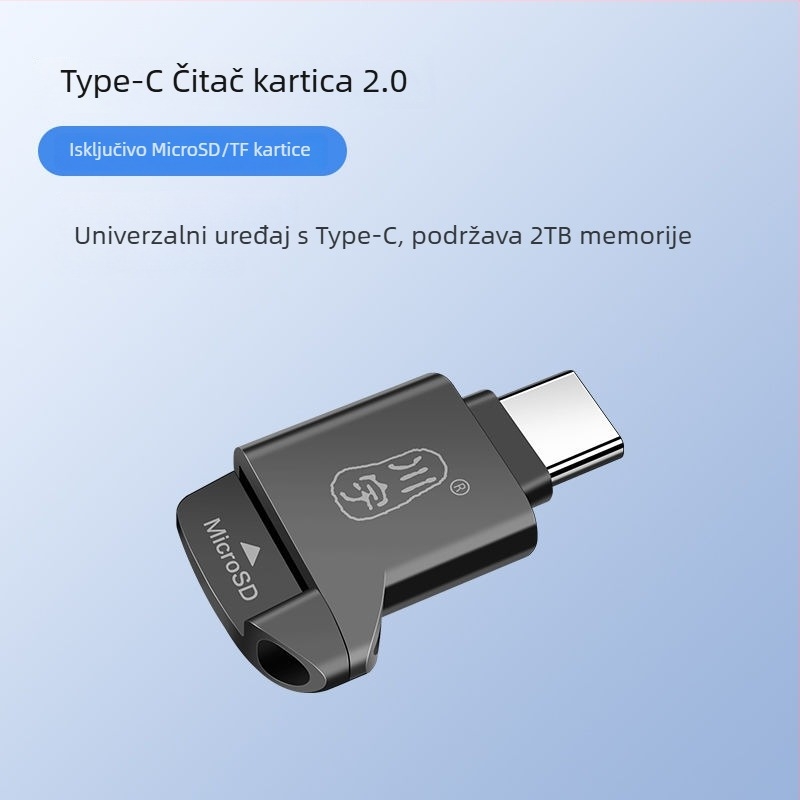 OTG čitač kartica USB 3.0 visoke brzine, Type-C sučelje i USB 2.0, podrška TF kartice