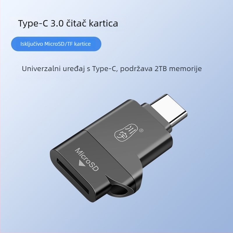 OTG čitač kartica USB 3.0 visoke brzine, Type-C sučelje i USB 2.0, podrška TF kartice