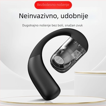 F22 Bežične Bluetooth slušalice, 2024 Novi model, kostna kondukcija, dizajn koji ne ulazi u uho, izuzetno duga trajnost baterije, za nošenje na lijevom ili desnom uhu, za vožnju
