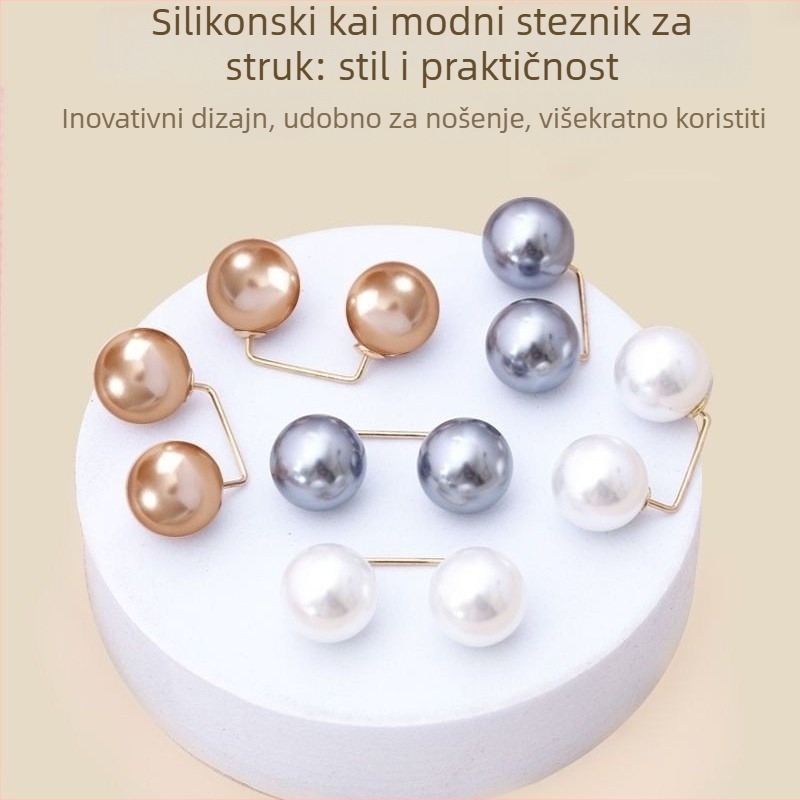 Broš za stiskanje struka za suknje i hlače – legura, ženska dekorativna broš, oblik 28206, personalizirani modni stil