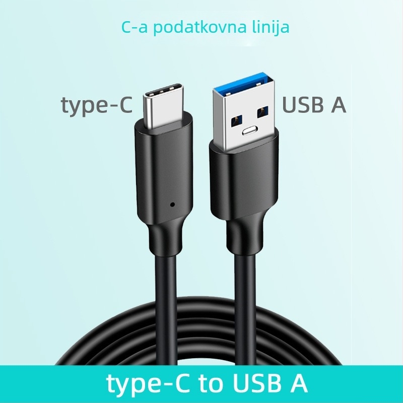 M.2 SSD kućište za NVMe/NGFF/SATA, aluminijsko kućište, podrška do 2TB, brzine prijenosa 10Gbps/5Gbps