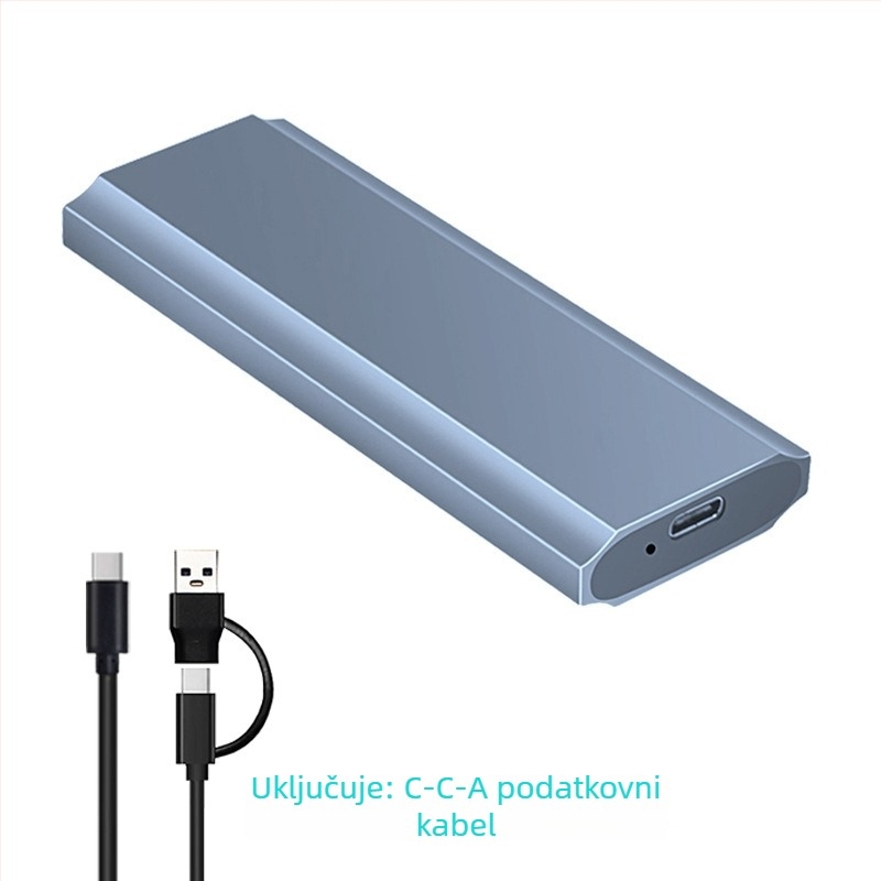 M.2 SSD kućište za NVMe/NGFF/SATA, aluminijsko kućište, podrška do 2TB, brzine prijenosa 10Gbps/5Gbps