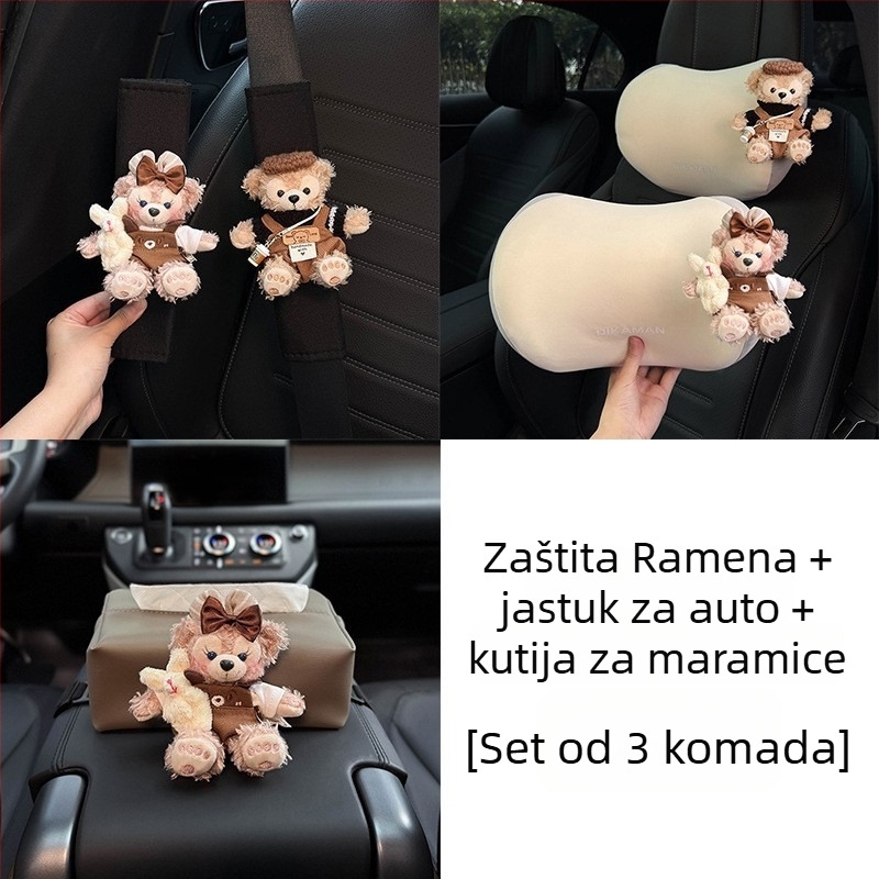 Karikatura dizajn zaštitnika za auto pojas (par) – poliester, 100 g, model Jtmmhj1