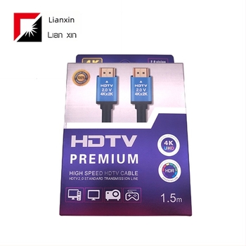 HD-DTV sučelje kabel za PC, 4K2K pri 60 Hz, bakar bez kisika, pozlaćeni konektori, kućište od aluminijske legure, 19+1 jezgra