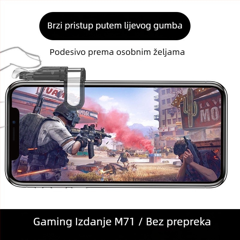 OMALISS M7 kabelski joystick za pametne telefone s mehaničkim gumbima (Model: M7; Sučelje: USB; Spoj: Žično; Vibracija: Force Feedback; Primjenjivo: pametni telefoni)