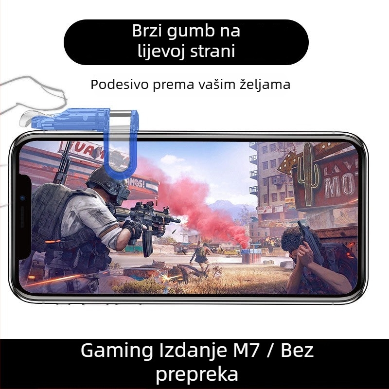 OMALISS M7 kabelski joystick za pametne telefone s mehaničkim gumbima (Model: M7; Sučelje: USB; Spoj: Žično; Vibracija: Force Feedback; Primjenjivo: pametni telefoni)
