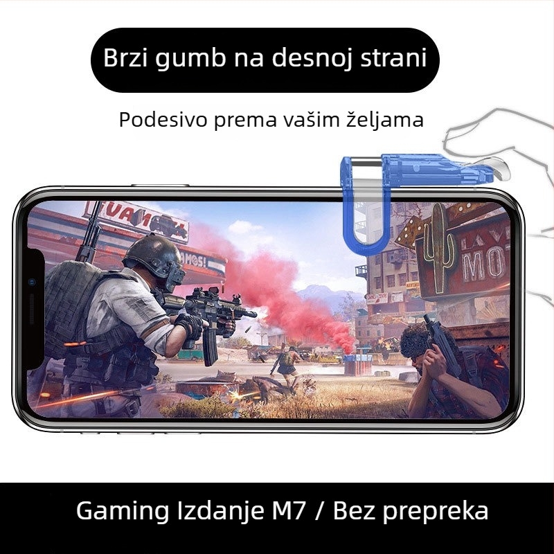 OMALISS M7 kabelski joystick za pametne telefone s mehaničkim gumbima (Model: M7; Sučelje: USB; Spoj: Žično; Vibracija: Force Feedback; Primjenjivo: pametni telefoni)