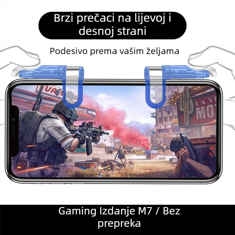 OMALISS M7 kabelski joystick za pametne telefone s mehaničkim gumbima (Model: M7; Sučelje: USB; Spoj: Žično; Vibracija: Force Feedback; Primjenjivo: pametni telefoni)