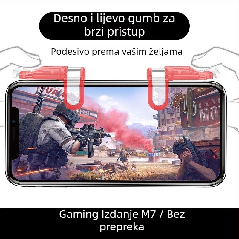 OMALISS M7 kabelski joystick za pametne telefone s mehaničkim gumbima (Model: M7; Sučelje: USB; Spoj: Žično; Vibracija: Force Feedback; Primjenjivo: pametni telefoni)